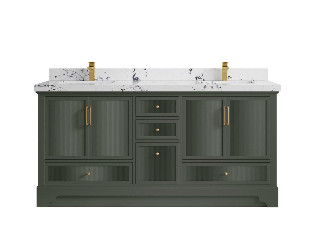 Alys 72 in. W x 22 in. D Double Sink Bathroom Vanity