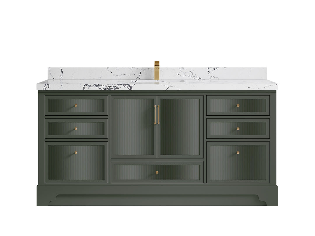 Alys 72 in. W x 22 in. D Single Sink Bathroom Vanity