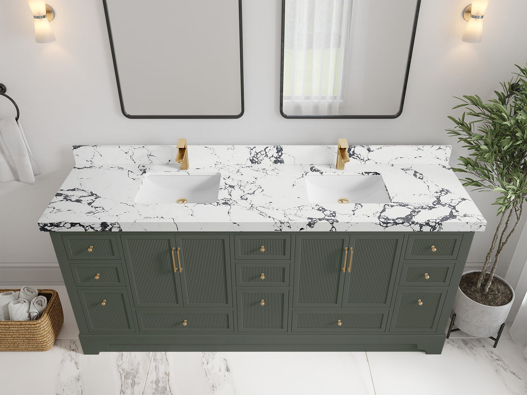 Alys 80 in. W x 22 in. D Double Sink Bathroom Vanity
