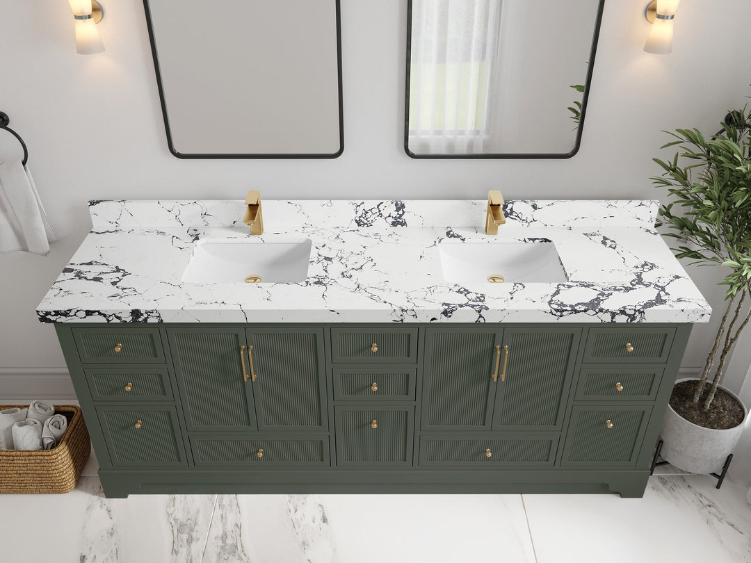 Alys 84 in. W x 22 in. D Double Sink Bathroom Vanity