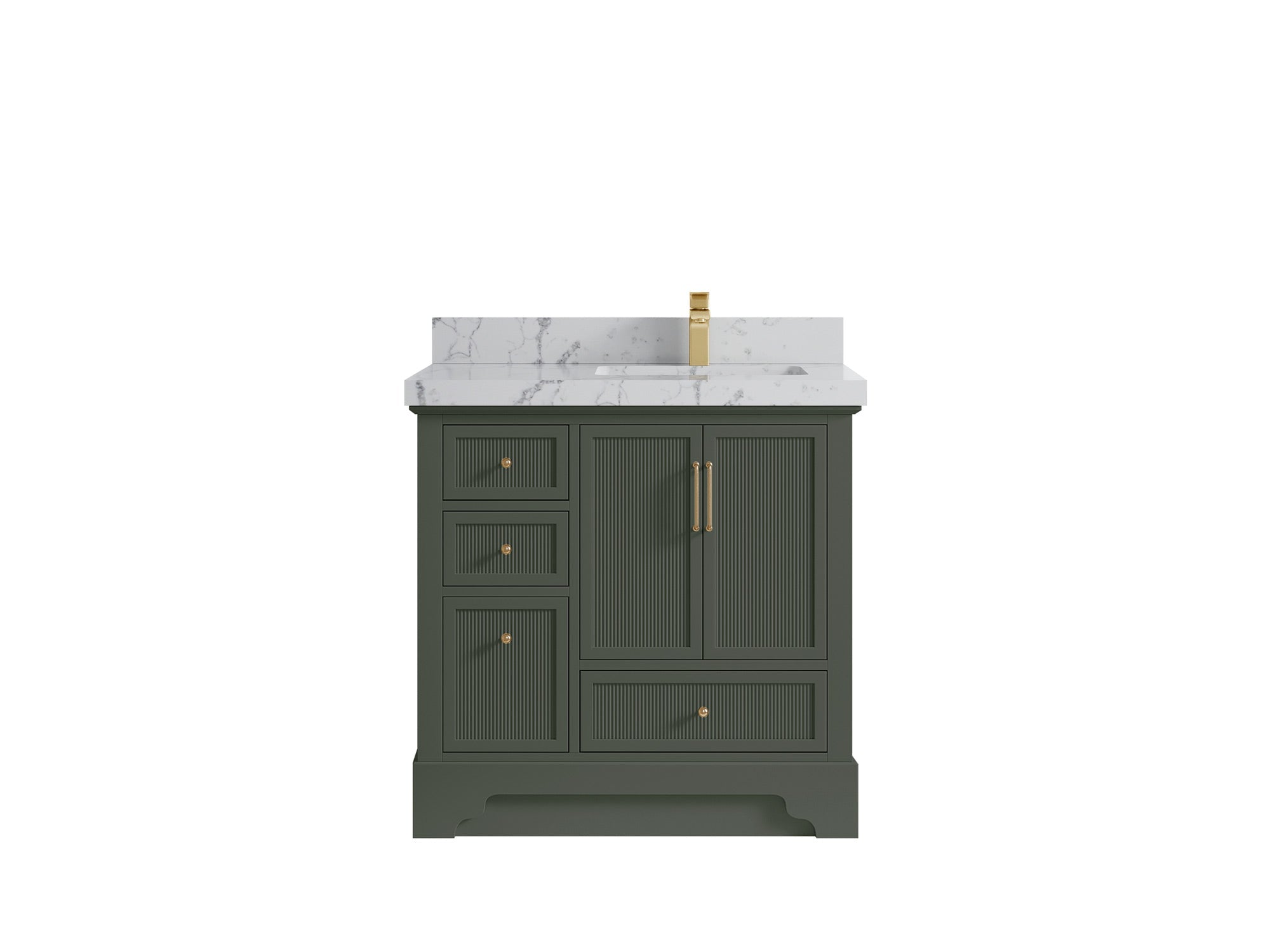 Alys 36 in. W x 22 in. D Right Offset Sink Bathroom Vanity