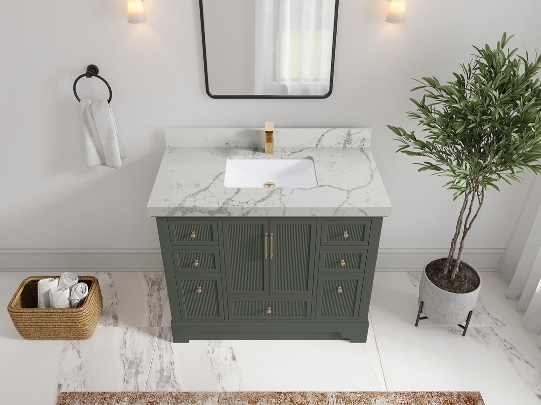 Alys 42 in. W x 22 in. D Single Sink Bathroom Vanity