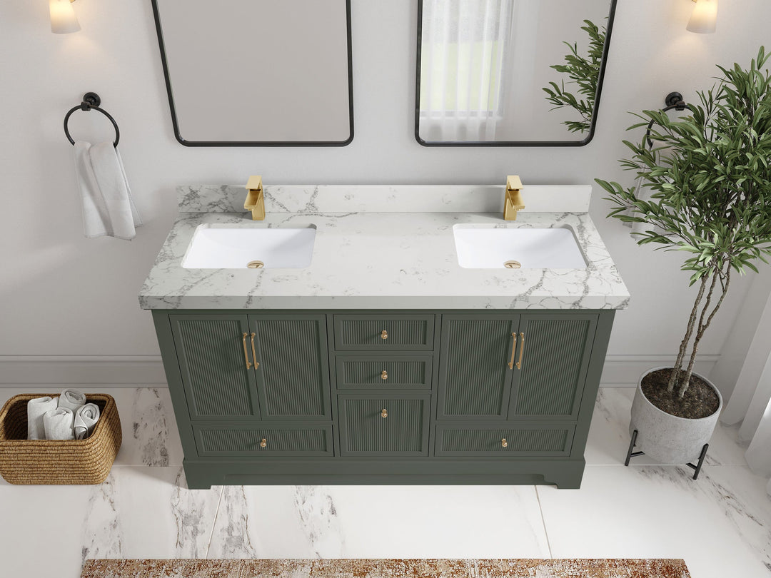 Alys 60 in. W x 22 in. D Double Sink Bathroom Vanity