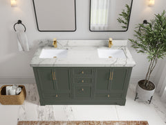 Alys 60 in. W x 22 in. D Double Sink Bathroom Vanity - photo 35