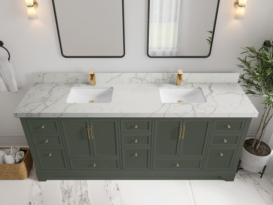 Alys 84 in. W x 22 in. D Double Sink Bathroom Vanity