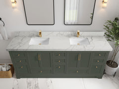 Alys 84 in. W x 22 in. D Double Sink Bathroom Vanity - photo 39