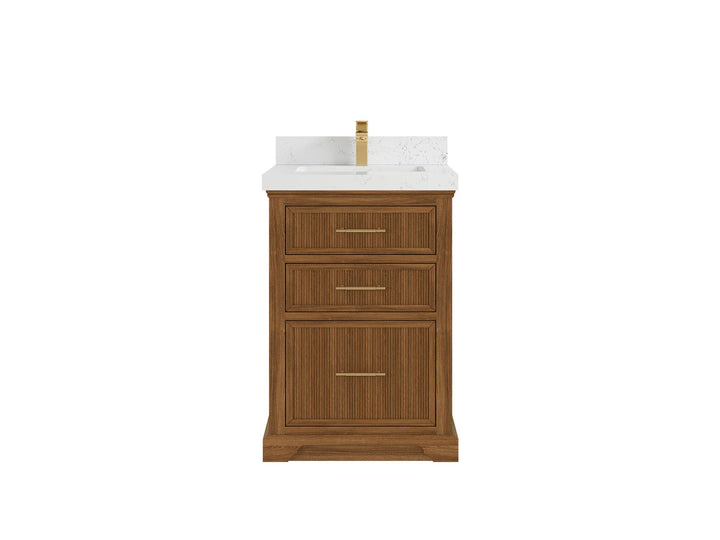 Alys Teak Wood 24 in. W x 22 in. D Single Sink Bathroom Vanity - photo 16