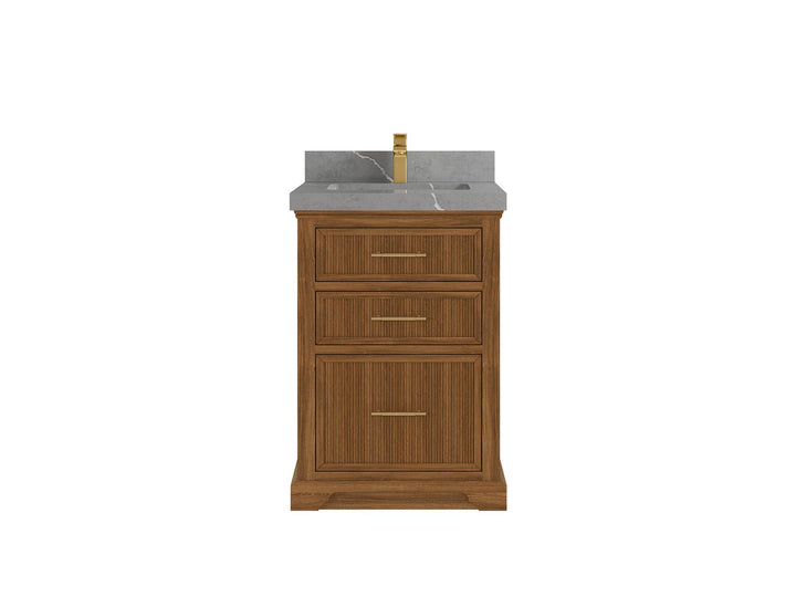 Alys Teak Wood 24 in. W x 22 in. D Single Sink Bathroom Vanity - photo 18