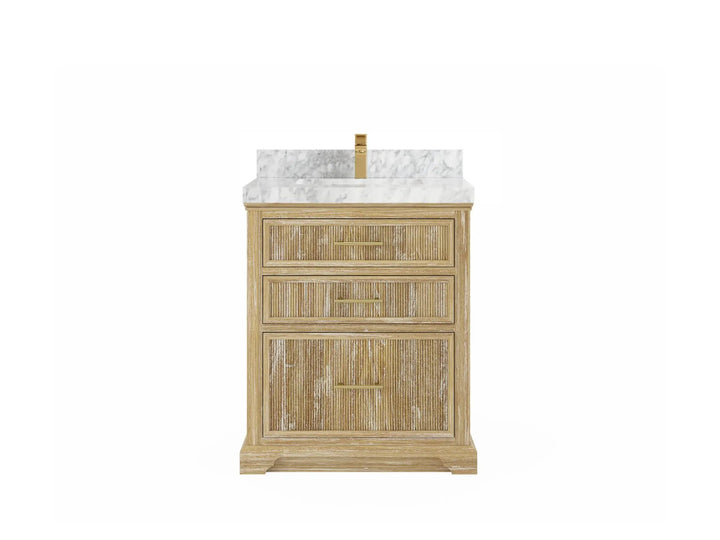 Alys Teak Wood 30 in. W x 22 in. D Single Sink Bathroom Vanity - photo 11