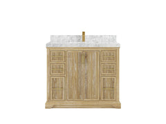 Alys Teak Wood 42 in. W x 22 in. D Single Sink Bathroom Vanity - photo 11