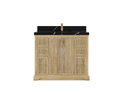 Alys Teak Wood 42 in. W x 22 in. D Single Sink Bathroom Vanity