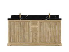 Alys Teak Wood 72 in. W x 22 in. D Double Sink Bathroom Vanity - photo 7