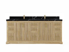 Alys Teak Wood 84 in. W x 22 in. D Double Sink Bathroom Vanity - photo 8