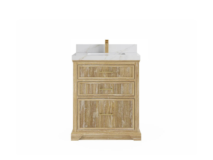 Alys Teak Wood 30 in. W x 22 in. D Single Sink Bathroom Vanity - photo 10