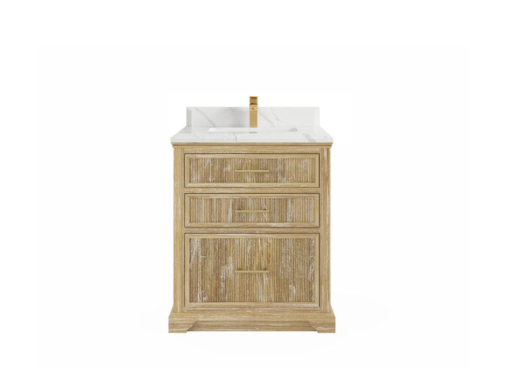 Alys Teak Wood 30 in. W x 22 in. D Single Sink Bathroom Vanity - photo 14
