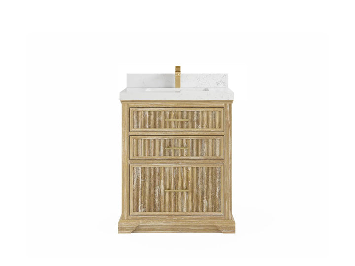 Alys Teak Wood 30 in. W x 22 in. D Single Sink Bathroom Vanity - photo 17