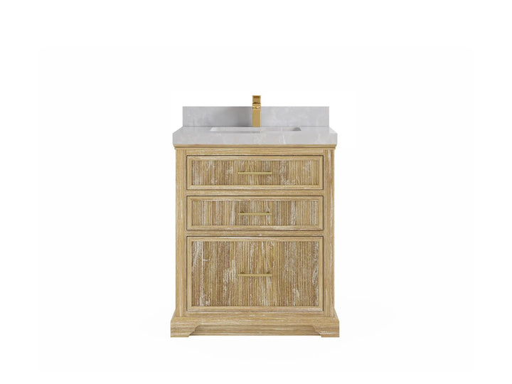 Alys Teak Wood 30 in. W x 22 in. D Single Sink Bathroom Vanity - photo 18