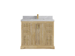Alys Teak Wood 42 in. W x 22 in. D Single Sink Bathroom Vanity - photo 18