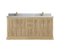 Alys Teak Wood 72 in. W x 22 in. D Double Sink Bathroom Vanity - photo 18