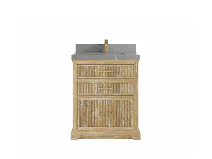 Alys Teak Wood 30 in. W x 22 in. D Single Sink Bathroom Vanity - photo 19