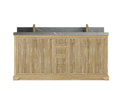 Alys Teak Wood 72 in. W x 22 in. D Double Sink Bathroom Vanity - photo 19