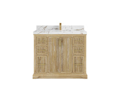 Alys Teak Wood 42 in. W x 22 in. D Single Sink Bathroom Vanity - photo 20