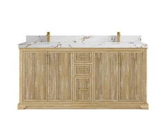 Alys Teak Wood 72 in. W x 22 in. D Double Sink Bathroom Vanity - photo 20