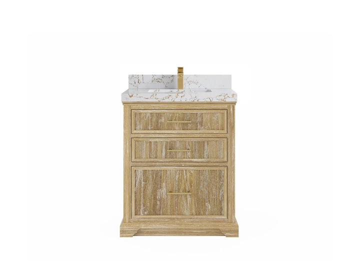Alys Teak Wood 30 in. W x 22 in. D Single Sink Bathroom Vanity - photo 21