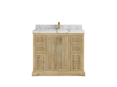 Alys Teak Wood 42 in. W x 22 in. D Single Sink Bathroom Vanity - photo 21