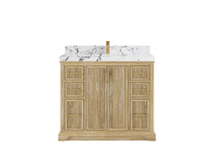 Alys Teak Wood 42 in. W x 22 in. D Single Sink Bathroom Vanity - photo 22