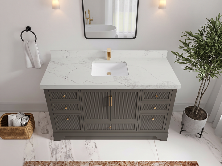 Alys 60 in. W x 22 in. D Single Sink Bathroom Vanity - photo 3