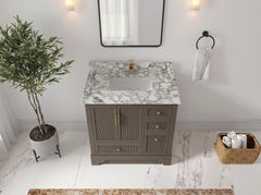 Alys 36 in. W x 22 in. D Center Sink Bathroom Vanity - photo 24