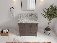 Alys 36 in. W x 22 in. D Right Offset Sink Bathroom Vanity - photo 28