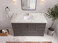 Alys 60 in. W x 22 in. D Single Sink Bathroom Vanity - photo 6
