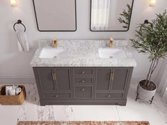 Alys 60 in. W x 22 in. D Double Sink Bathroom Vanity - photo 10