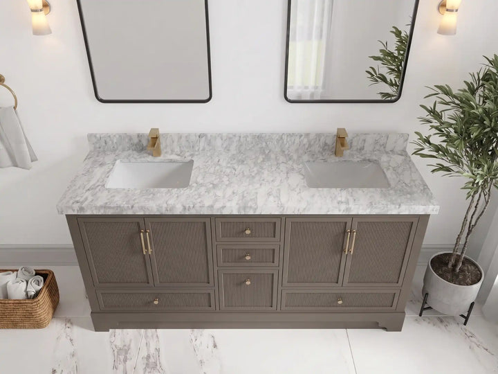 Alys 72 in. W x 22 in. D Double Sink Bathroom Vanity - photo 12