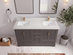 Alys 60 in. W x 22 in. D Double Sink Bathroom Vanity - photo 11