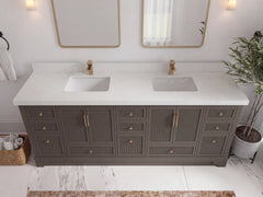Alys 84 in. W x 22 in. D Double Sink Bathroom Vanity - photo 16