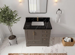Alys 36 in. W x 22 in. D Center Sink Bathroom Vanity - photo 15