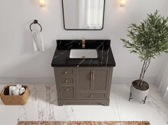 Alys 36 in. W x 22 in. D Center Sink Bathroom Vanity - photo 33
