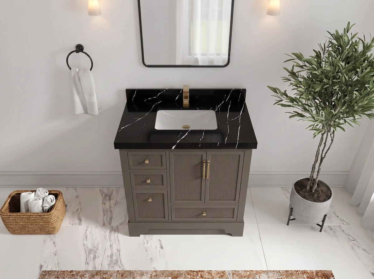 Alys 36 in. W x 22 in. D Center Sink Bathroom Vanity