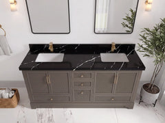 Alys 72 in. W x 22 in. D Double Sink Bathroom Vanity - photo 19