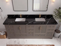 Alys 84 in. W x 22 in. D Double Sink Bathroom Vanity - photo 10