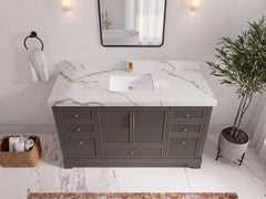 Alys 60 in. W x 22 in. D Single Sink Bathroom Vanity - photo 12