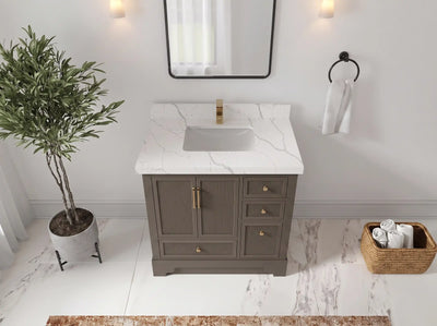 Alys 36 in. W x 22 in. D Center Sink Bathroom Vanity