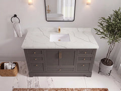 Alys 60 in. W x 22 in. D Single Sink Bathroom Vanity - photo 13