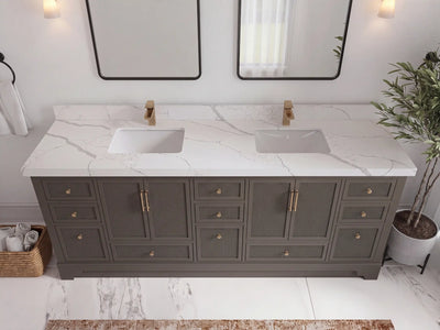 Alys 84 in. W x 22 in. D Double Sink Bathroom Vanity