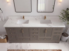Alys 84 in. W x 22 in. D Double Sink Bathroom Vanity - photo 13