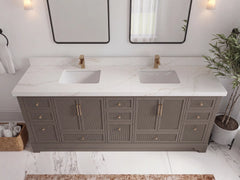 Alys 84 in. W x 22 in. D Double Sink Bathroom Vanity - photo 15