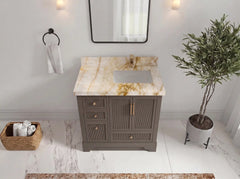 Alys 36 in. W x 22 in. D Right Offset Sink Bathroom Vanity - photo 29
